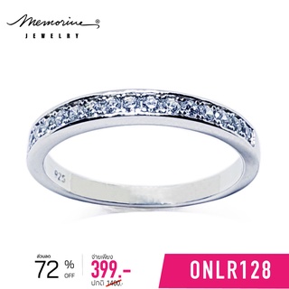 Memorine Jewelry แหวนเงินแท้ 925 ฝังเพชรสวิส (CZ) : ONLR128