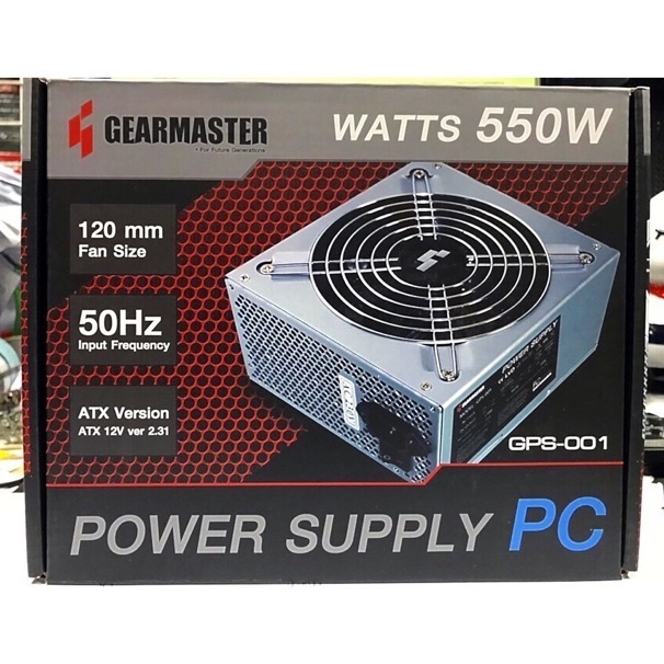 ⚡️มีส่งด่วน Power supply 600W /550W /450W GEARMASTER / GPS-001 มีสาย 24Pประกัน 1ปี