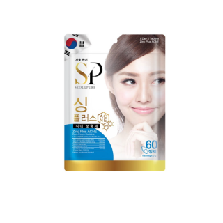 SEOULPURE Zinc Plus ACNE บรรจุ 60 เม็ด (ช่วยในการรักษาสิว บรรเทาอาการอักเสบของสิว รักษาสมดุลของปริมาณไขมันในผิวหนัง )