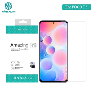 ฟิล์มกระจกสำหรับ POCO F3 Nillkin Amazing H+Pro 0.2MM นิรภัยฟิล์มกระจกสำหรับ Xiaomi POCOPHONE F3 X3 NFC / Pro