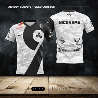 เสื้อเกมมิ่ง รุ่น Cloud 9 CS GO VERSION