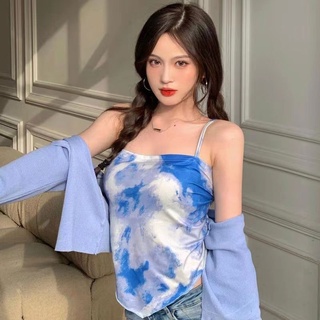 เสื้อเกาะอกผูกด้านหลังลายริ้วทรงสามเหลี่ยม ใส่เที่ยวใส่ไปทะเลเเซ่บๆ เสื้อเกาะอกราคาถูก