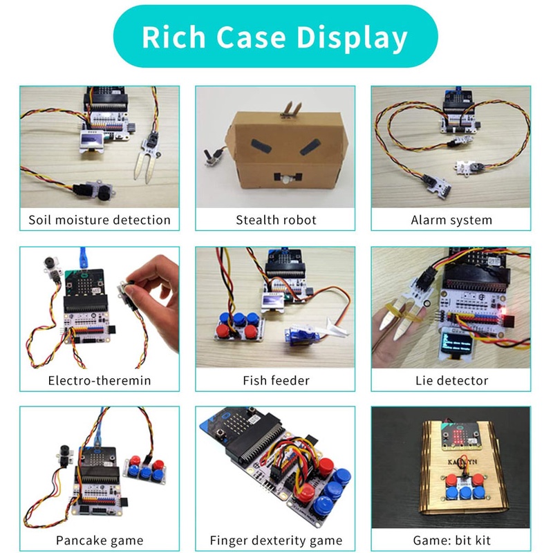 ชุดการเรียนรู้สำหรับการสร้างสิ่งประดิษฐ์ โครงงานและหุ่นยนต์ Microbit ...