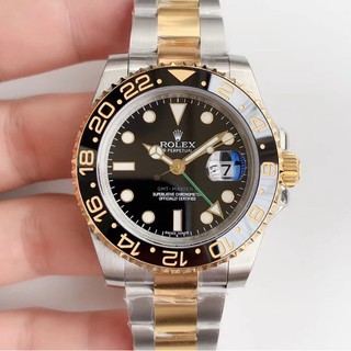 Rolex GMT 2 นาฬิกาข้อมือสำหรับผู้ชาย 116713 LN