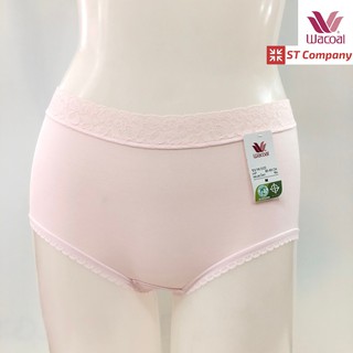 Wacoal Boyleg Panty แบบขาสั้น (Boyleg) สีชมพู (PI) 1 ชิ้น ขอบลูกไม้ กระชับเก็บก้น นุ่ม ลื่น กางเกงใน วาโก้ รุ่น WU8893