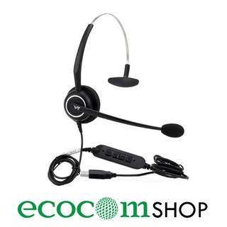 USB Headset VT5000-MONO หูฟังคอลเซ็นเตอร์แบบหูเดียว เชื่อมต่อ USB ตัดเสียงรบกวนได้