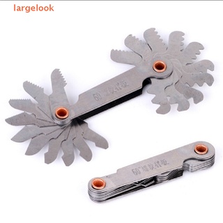 [largelook] Best 60 Degree Thread Blades Screw Pitch Gage Gauge Dual Head Measure Tools