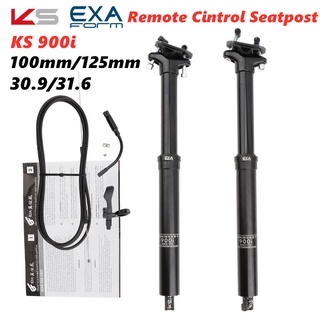 KS EXA 900i Adjustable Height Seatpost 30.9mm 31.6mm Dropper Seatpost Remote Control Internal Routing Seatpost Travel 100/125mm