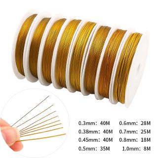 0.3/0.38/0.45/0.5/0.6/0.7/0.8/1mm Resistant Strong Line Stainless Steel Wire Tiger Tail Beading Wire For Jewelry Making Findings