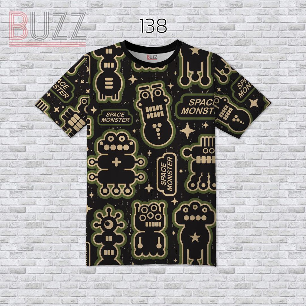 [S-4XL] เสื้อยืดแฟชั่น พิมพ์ลาย หน้า-หลัง ใส่ได้ทั้ง ชาย หญิง สาวอวบ อ้วน บิ๊กไซส์ BUZZ-138