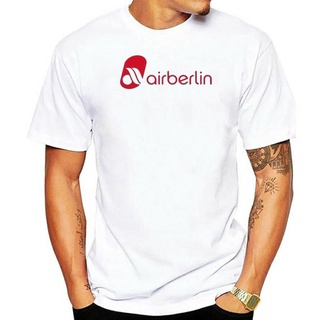 ใหม่ เสื้อยืดลําลอง ผ้าฝ้าย แขนสั้น พิมพ์ลายโลโก้ Air Berlin สไตล์วินเทจ แฟชั่นเยอรมัน สําหรับผู้ชายS-5XL