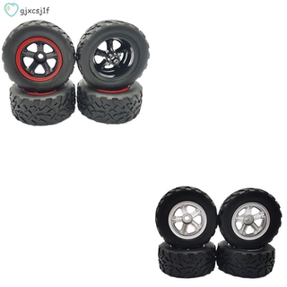 อะไหล่ยางล้อรถยนต์สําหรับ Wpl D12 1 / 10 Rc Truck Car Parts สีด ํา 4 ชิ้น