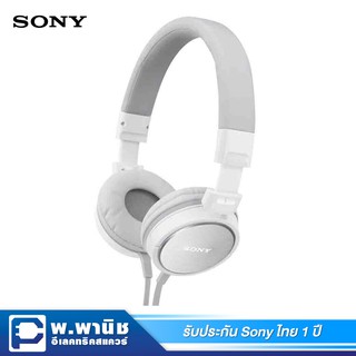 Sony หูฟังแบบครอบศีรษะคุณภาพสูง รุ่น MDR-ZX600/WC (สีขาว)