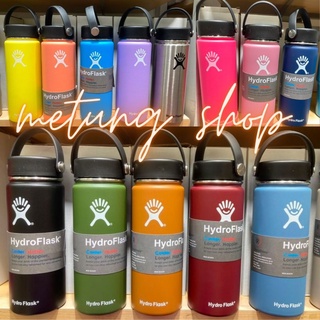 โปร🔥 กระติกน้ำเก็บอุณหภูมิ 18oz❄️ HydroFlask มีหูหิ้ว สแตนเลส 304 เก็บความเย็นดีเว่อร์