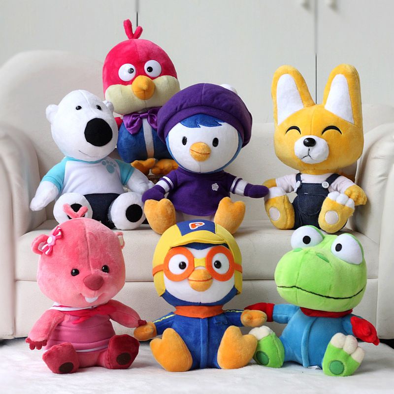 【พร้อมส่ง】ของเล่นตุ๊กตาการ์ตูน Pororo Penguin Fox Eddy Dragon Crong Loopy Poboy Harry ขนาด 23 ซม. ของขวัญ สําหรับเด็ก