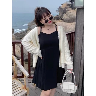 CiCi Plus+(3019/3018)เดรสยาว/เดรสสั้นสายเดี่ยว ใส่ไปเที่ยวก็สวยดูดี ใส่ไปทำงานก็ได้ ดูตัวเล็กน่ารักปุ้กปิ้กสาวอวบอ้วนPlu