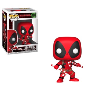 Funko Pop Deadpool: Deadpool (with Candy Canes) Bobble-Head Vinyl Figure NO.400 ของแท้ 100%