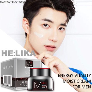 HE:LIKA Energy Vitality Mois Cream Mine+Peptide Homme 50g ครีมมอยซ์เจอร์ไรเซอร์สูตรเข้มข้นสำหรับผิวหน้าผู้ชาย