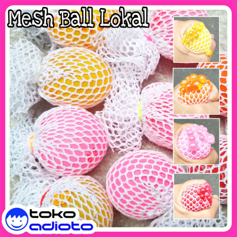 LOKAL Local Mesh Ball / Stress Ball / Squishy Ball / Grape Ball / Local Squeeze Ball