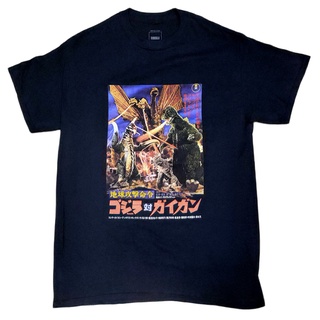 HH เสื้อยืดหนังภาพยนต์GODZILLA poster classic ลิขสิทธิืแท้ 2020 เสื้อยืดคอกลม