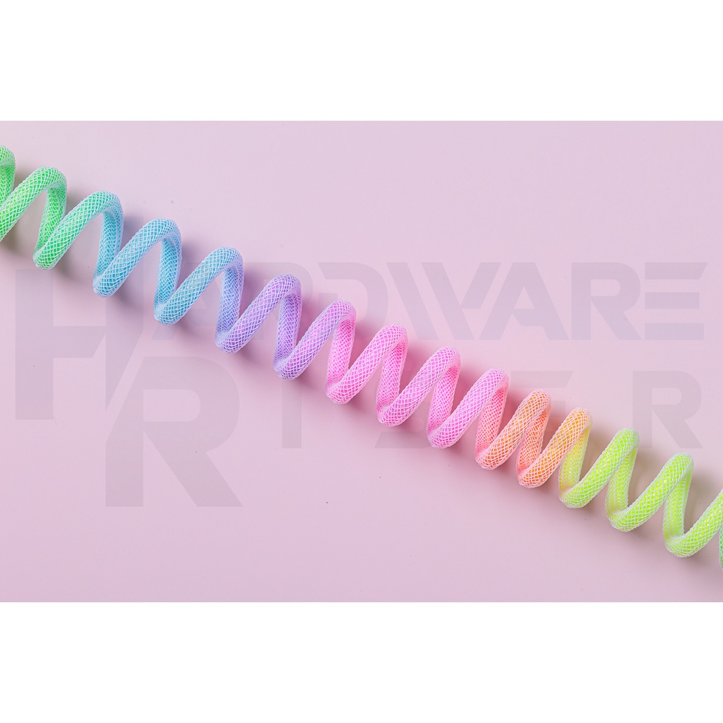 Coiled Cable 8K Magnetic Mechanical Keyboard / สายเคเบิ้ล สายถัก สายคีย์บอร์ด  / USB C to A