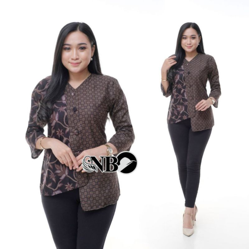 เสื้อผ้าแฟชั่นสตรี MONALISA GENES M, L, XL, XXL ORIGINAL PEKALONGAN