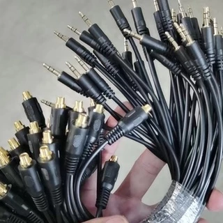 30cm สายaux 3.5 มม มีหัวตรงและหัวงอ สายไฟต่อ หัวแจ๊ค AUX ปลั๊กซ็อกเก็ตเชื่อมต่อหูฟังสเตอริโอ pj392