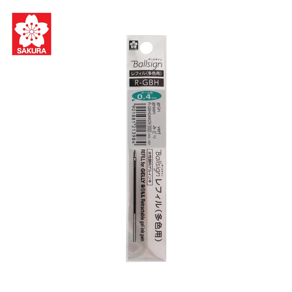 SAKURA (ซากุระ) ไส้หมึกปากกาหมึกเจล Ballsign 4*1 REFILL ปากกาเจล รหัส R-GBH04