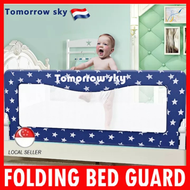 [ Sg สินค้าขายดี ] ราวเตียงพับสีกรมท่า Baby/ผู้สูงอายุราวเตียงรั้วกันชน 1.2m/1.5m /1.8 m [ By Kim Hy