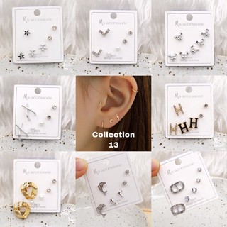 WFH |13| โลมา ต่างหู set 3 คู่ Cute earrings everyday look