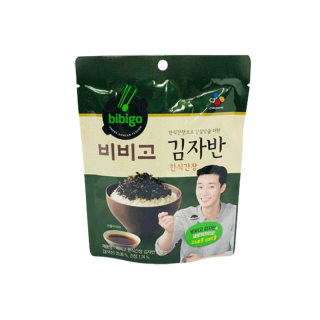 bibigo kimjaban soysauce สาหร่ายเกาหลี ซีเจ บิบิโก กิมจาบัน ซอยซอส (สาหร่ายโรยข้าวอบแห้งปรุงรส รสซีอิ๊ว) 비비고 김자반 돌자반 50g