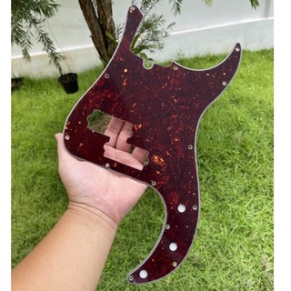 Bass Pickguard 13 Hole Scratch Plate Brown Tortoise for 4-String Precision