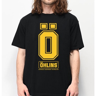 เสื้อยืด คอกลม แขนสั้น ลาย ohlins OHL003