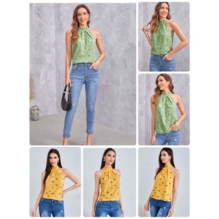 พร้อมส่ง SHEIN เสื้อคือปีน ผู้กโบว์ด้านหลัง
