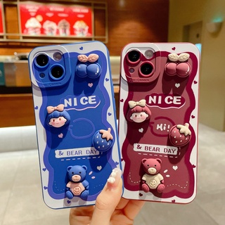 เคสโทรศัพท์มือถือ ลายการ์ตูนหมี สตรอว์เบอร์รี 3D DIY สําหรับ Huawei Y9s Honor 8X 20 Lite 50 P20 Pro P30 Lite P30 Pro P40 Pro P50 Pro Nova 9 8 7 7SE 5T 4 4e Mate 20 Pro 30 Pro 40 Pro