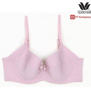 เสื้อใน Wacoal Basic Bra รุ่น WB9920 สีชมพู 4/5 cup เสริมโครง เสริมฟองบาง ช่วยเก็บกระชับทรง เก็บเนื้อใต้รักแร้และลำตั