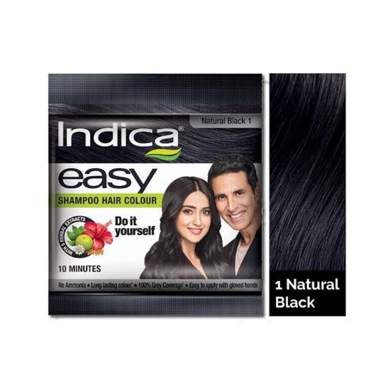 ครีมย้อมผม Indica Easy Mini Hair Color Natural Black, 18ml