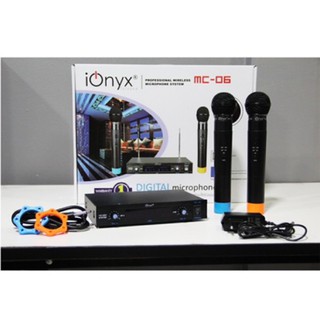 ionyx MC-06 wireless microphone dual channal professional ไมค์ลอยคู่