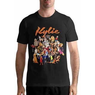 เสื้อยืดพิมพ์ลายprinting เสื้อยืดแขนสั้นลําลอง ผ้าฝ้าย 100% พิมพ์ลาย Kylie Minogue แฟชั่นฤดูร้อน สําหรับผู้ชาย ให้