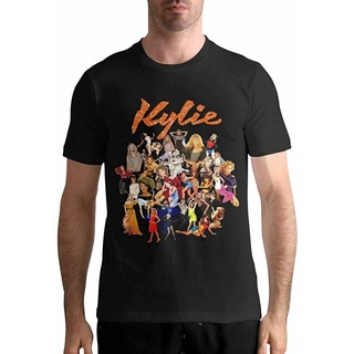 ราคาถูกเสื้อยืดพิมพ์ลายprinting เสื้อยืดแขนสั้นลําลอง ผ้าฝ้าย 100% พิมพ์ลาย Kylie Minogue แฟชั่นฤดูร้อน สําหรับผู้ชาย ให