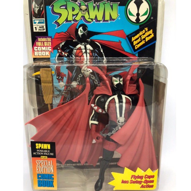 🔥Todd McFarlane's Spawn Series 6 Red Flying Cape Action Figure Comic Book 6" Fig