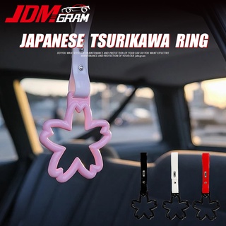 สไตล์ญี่ปุ่นรถแขวนตกแต่งแหวนหลังคาสายรัดจับ JDM แข่งรถ TAKATA Auto Tsurikava ภายในดึงรถยนต์ Accessories