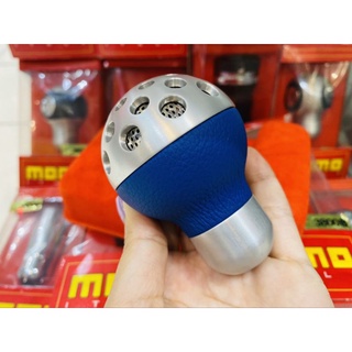 หัวเกียร์ MOMO MODBLUE แท้ โครมเมี่ยม สลับสีน้ำเงิน  MOMO ITALY SHIFTKNOB GEARKNOB