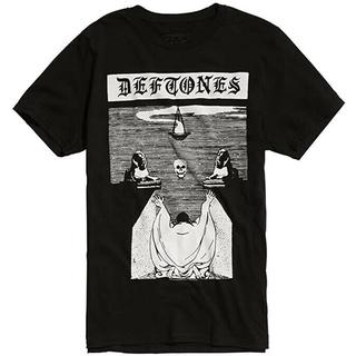 เสื้อตราหานคู่ - !! เสื้อยืดแขนสั้นพิมพ์ดิจิตอลพิมพ์ซ้ํา 90s Deftones สีดําสําหรับผู้ชาย ZL1453 FDSS-5XL