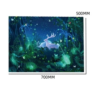 (พร้อมส่ง) จิ๊กซอว์เรืองแสง 1000 ชิ้น ชนิดหนาพิเศษ ขนาด 70x50cm Luminous Jigsaw Puzzle สำหรับวัยรุ่นและผู้ใหญ่