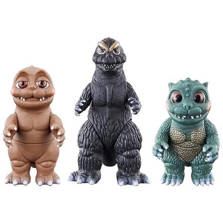 ซอฟท์ก๊อตซิล่า Movie Monster Series Monster Puppet Show Godziban Soft Vinyl [Godzilla-kun / Little / Minilla] (Lot JP)