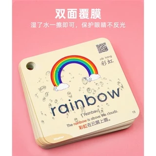 600 คํา 20 หมวดหมู่ การเรียนรู้ การ์ด รูปสัตว์ ของขวัญสี การ์ดแฟลช เพื่อการศึกษาจีน สําหรับเด็ก