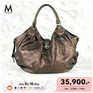 Used LV Mahina XL Bronze Leather RHW-Moppet Brandname