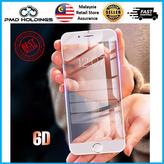 Glass Pro Premium Tempered Glass Coloured Outline Screen Protection for iPhone 6/ 6 Plus/ 7