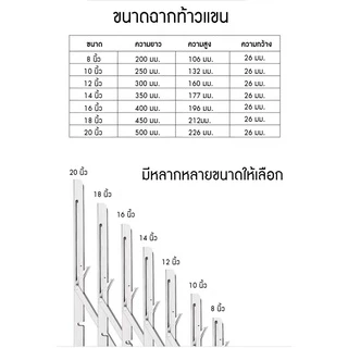 ฉากรับชั้นพับเก็บได้ SUS304 ราคาต่อ1ชิ้น ขนาด8-20นิ้ว #ฉากทำชั้น#ฉากพับสแตนเลส#ชั้นวางของสแตนเลสแบบพับได้#ชั้นDIY#ฉากพับ